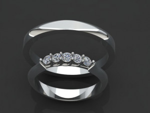 engagement ring set 3D Model