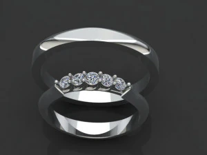 engagement ring set 3D Model