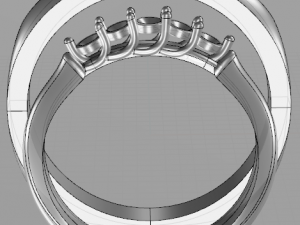 engagement ring set 3D Model