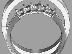 engagement ring set 3D Model