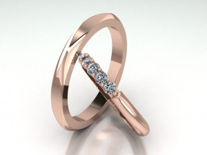 engagement ring set 3D Model