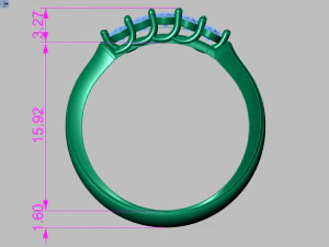 engagement ring set 3D Model