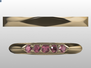 engagement ring set 3D Model