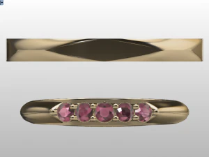 engagement ring set 3D Model