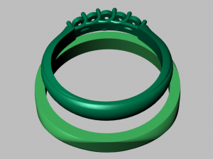 engagement ring set 3D Model