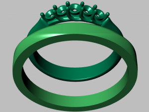 engagement ring set 3D Model