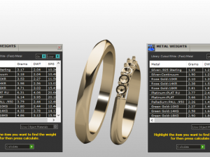 engagement ring set 3D Model