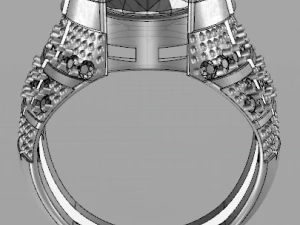 классическое мужское кольцо 3D Модель