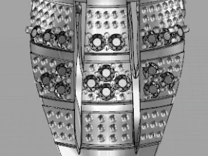 классическое мужское кольцо 3D Модель