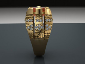 classic ring for men 3D Model
