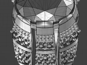 классическое мужское кольцо 3D Модель