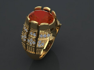 classic ring for men 3D Model