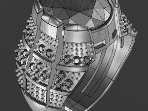 classic ring for men 3D Model