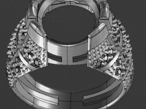 классическое мужское кольцо 3D Модель
