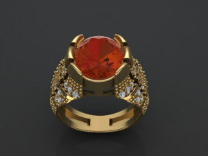 classic ring for men 3D Model