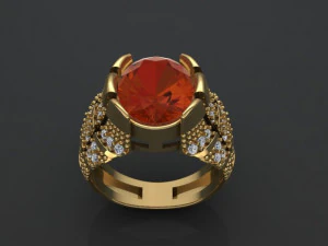 классическое мужское кольцо 3D Модель