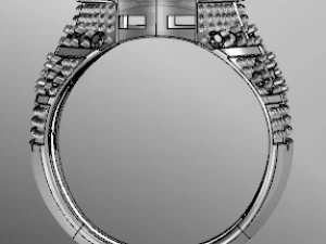 классическое мужское кольцо 3D Модель