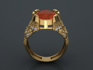 classic ring for men 3D Model