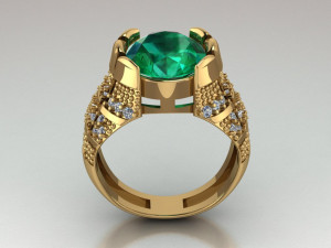 classic ring for men 3D Model