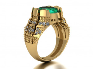 classic ring for men 3D Model