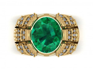 classic ring for men 3D Model