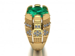 classic ring for men 3D Model