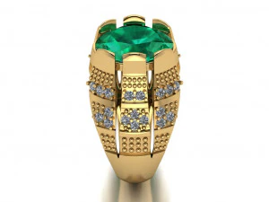 классическое мужское кольцо 3D Модель