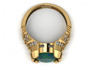 классическое мужское кольцо 3D Модель