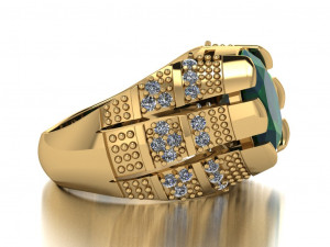classic ring for men 3D Model