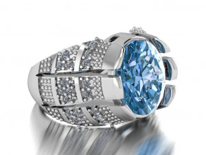 классическое мужское кольцо 3D Модель