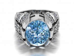 classic ring for men 3D Model