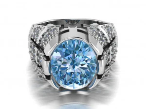 классическое мужское кольцо 3D Модель