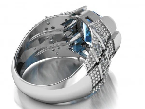 классическое мужское кольцо 3D Модель