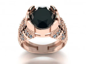 классическое мужское кольцо 3D Модель