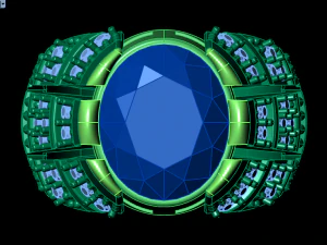 классическое мужское кольцо 3D Модель