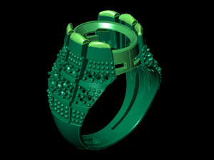 классическое мужское кольцо 3D Модель