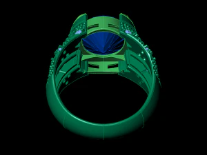 классическое мужское кольцо 3D Модель