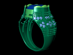 classic ring for men 3D Model