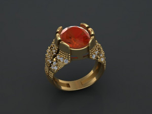 classic ring for men 3D Model