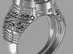 classic ring for men 3D Model