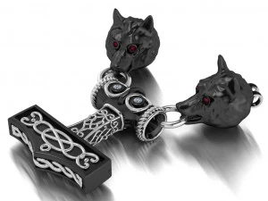 wolf pendant 3D Model