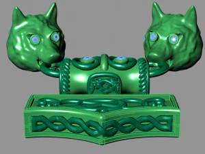 wolf pendant 3D Model