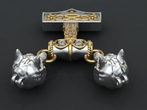 wolf pendant 3D Model