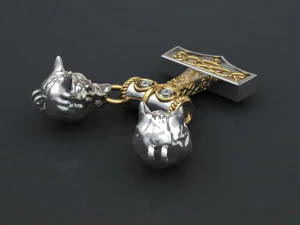 wolf pendant 3D Model