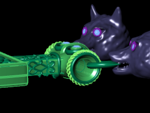 wolf pendant Modèle 3D