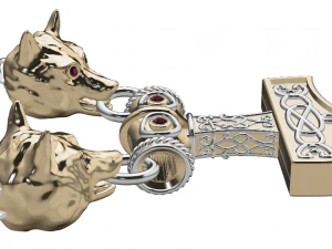 wolf pendant 3D Model