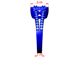 halo engagement ring Modelo 3D