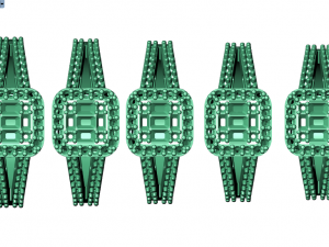 halo engagement ring Modelo 3D