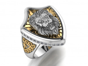 lion ring 3D Model
