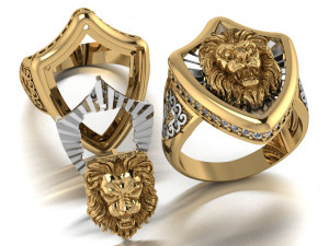 lion ring 3D Model